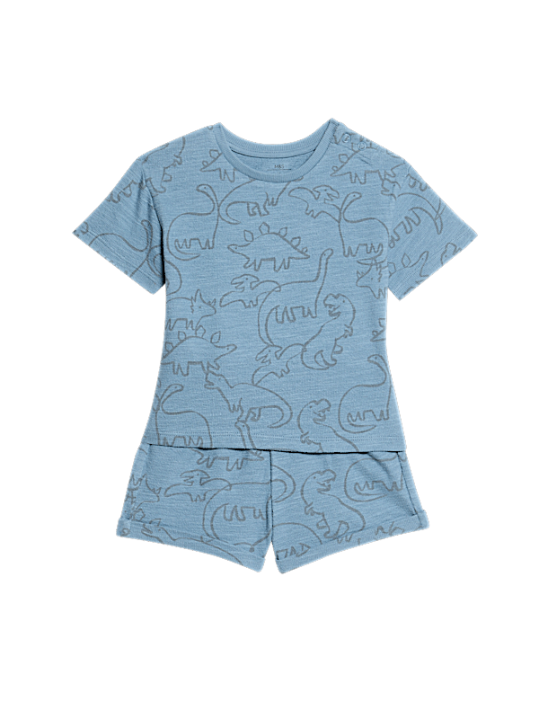 2pc Pure Cotton Dinosaur Outfit (0-3 Yrs)