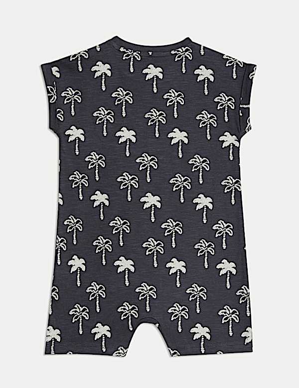 Pure Cotton Palm Tree Romper (0-3 Yrs)