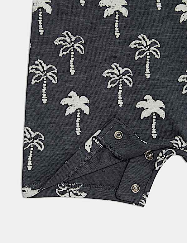 Pure Cotton Palm Tree Romper (0-3 Yrs)