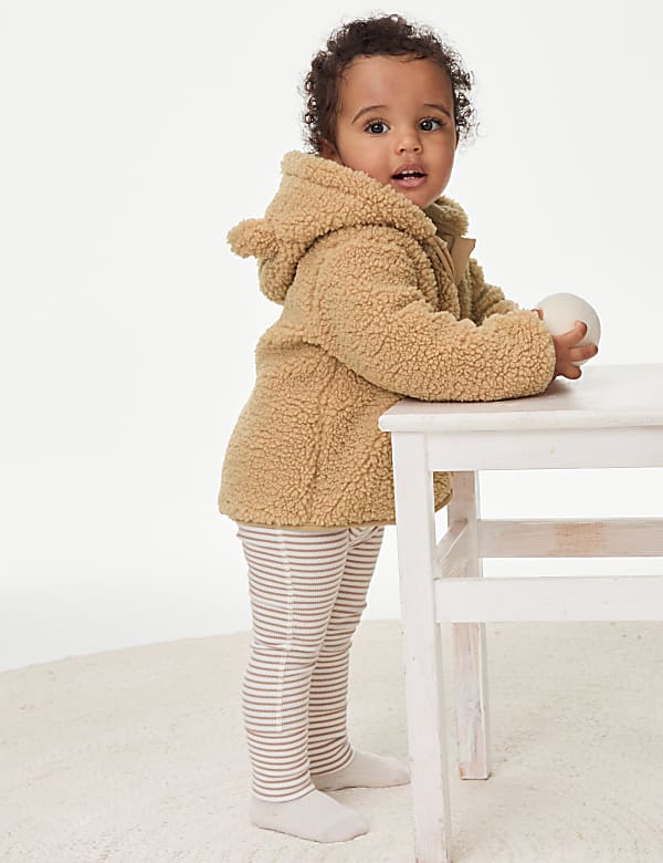 Borg Hooded Jacket (0-3 Yrs)