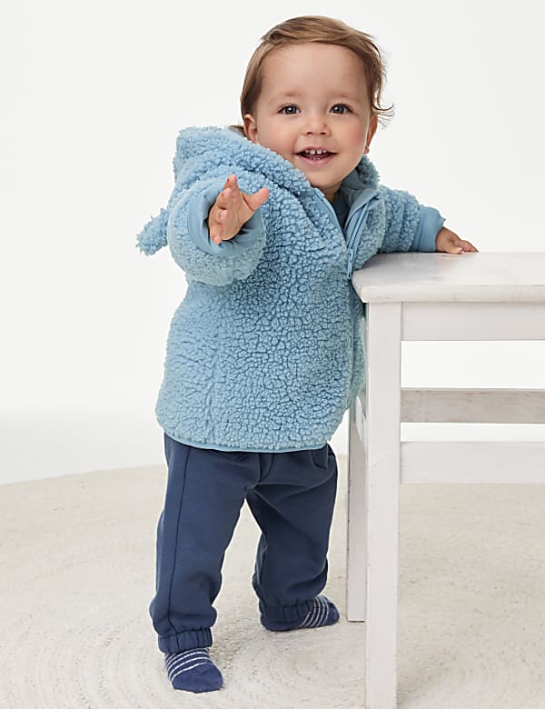 Borg Hooded Jacket (0-3 Yrs)