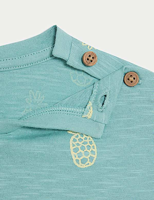 Pure Cotton Pineapple Print Romper (0-3 Yrs)