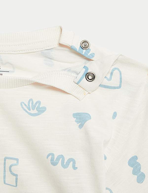 Σύνολο 2 τεμαχίων με σαλοπέτα και υψηλή περιεκτικότητα σε βαμβάκι (0-3 ετών) - GR