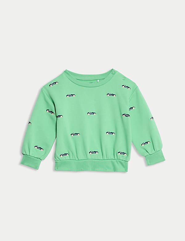 Sudadera 100 % algodón con bordado (0-3 años) - ES