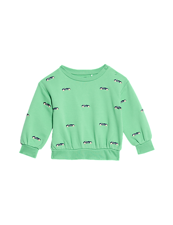 Pure Cotton Embroidered Sweatshirt (0-3 Yrs)