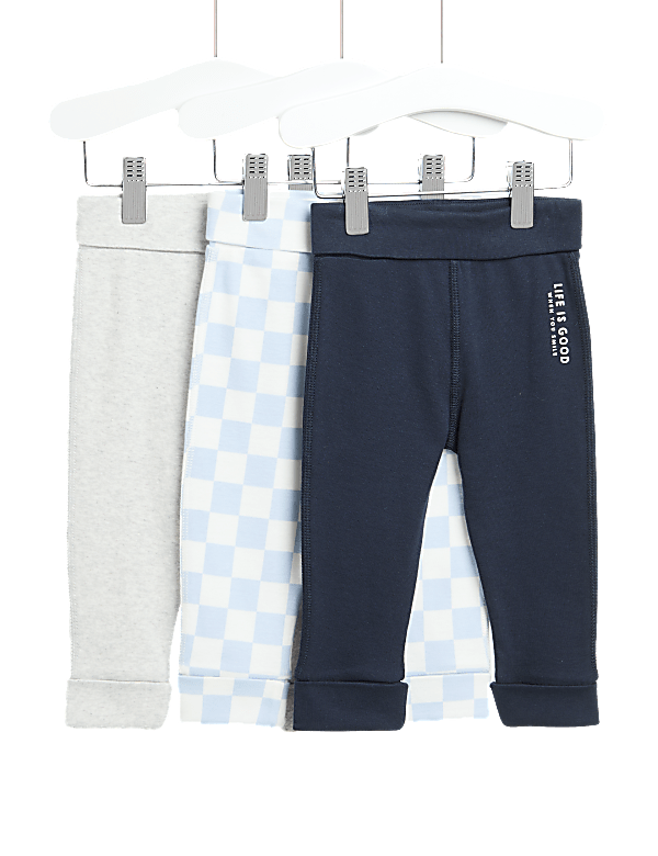 3pk Pure Cotton Leggings (0 Mths-3 Yrs)