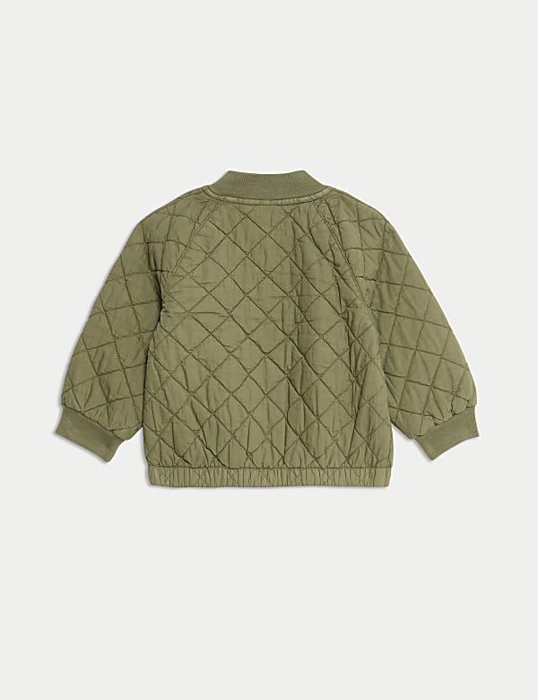 Καπιτονέ τζάκετ με φερμουάρ από 100% βαμβάκι (0-3 ετών) - GR