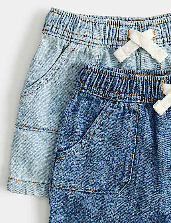 2 Pack Denim Shorts (0-3 Yrs) - IL