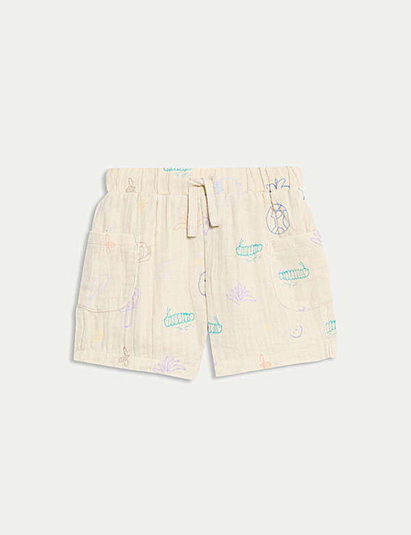 3pc Print Shorts with Hat Outfit (0-3 Yrs) - PL