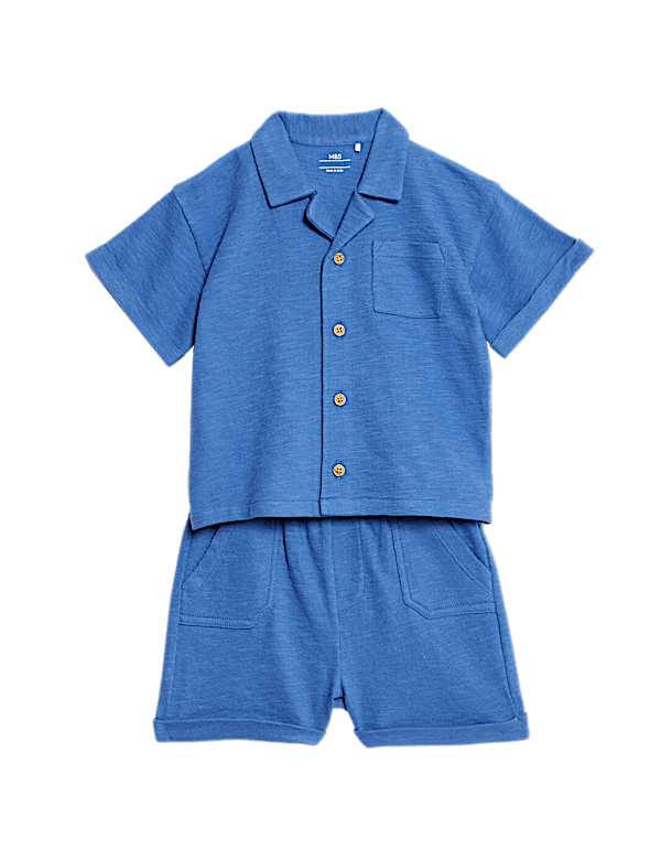 2pc Pure Cotton Shirt Outfit (0-3 Yrs)