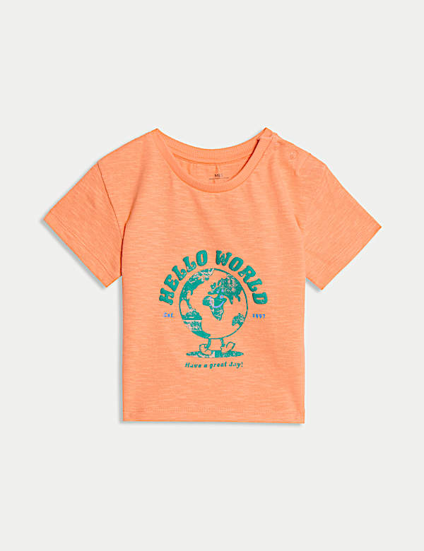 Pure Cotton Hello World T-Shirt (0-3 Yrs) - VN