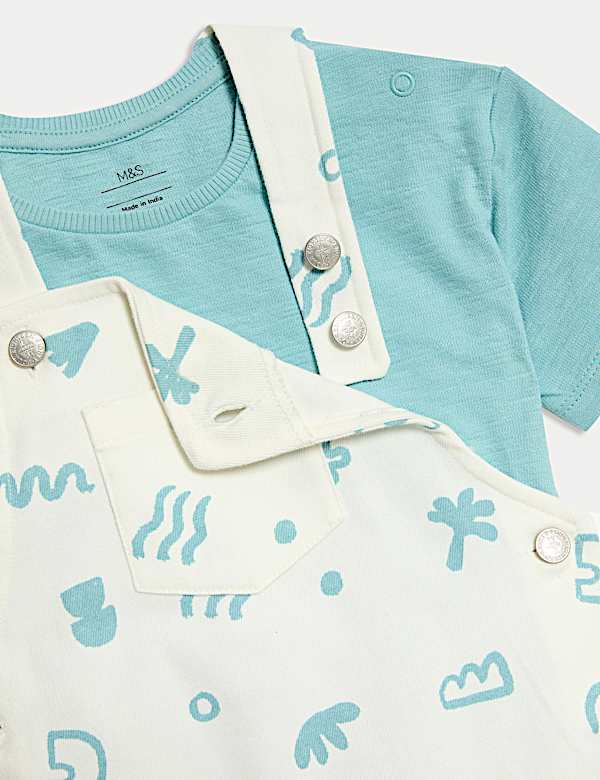 2pc Cotton Rich Bibshort Outfit (0 Mths-3 Yrs)