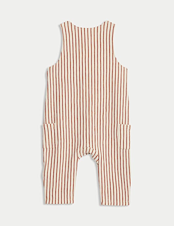 Cotton Brown Stripe Romper