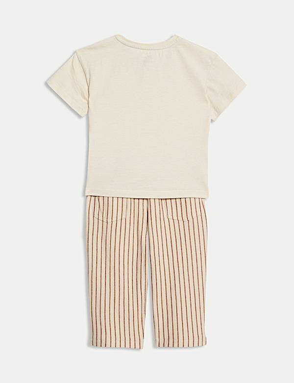 Cotton Stripe Trouser Outfit