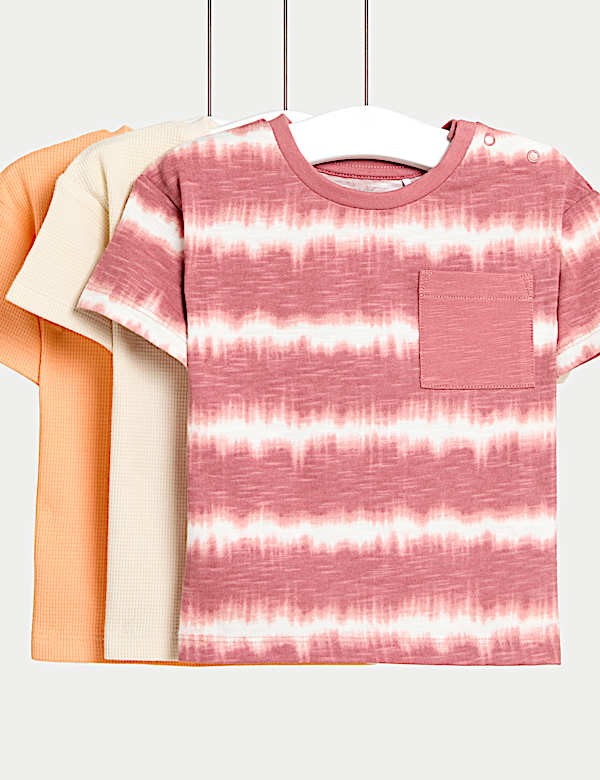 3pk Pure Cotton Tie Dye T-Shirts (0-6 Yrs) - MV