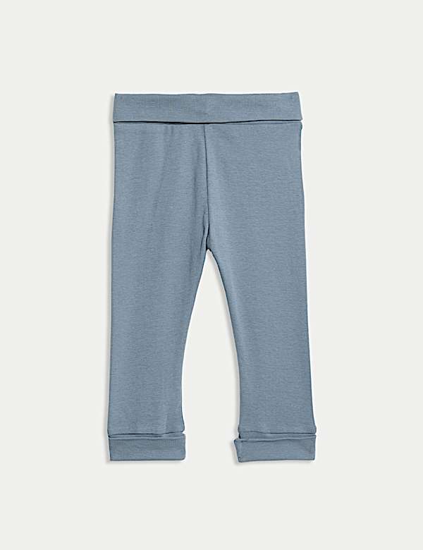 2pc Cotton Rich Blue Sweatshirt Outfit (0-3 Yrs) - TW