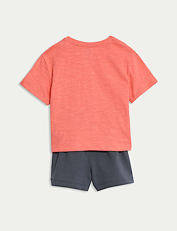 2pc Cotton Rich T-Shirt & Shorts Outfit (0-6 Yrs) - PL