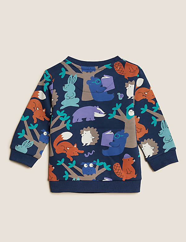 Cotton Rich Woodland Sweatshirt (0-3 Yrs)