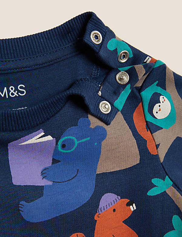 Cotton Rich Woodland Sweatshirt (0-3 Yrs)