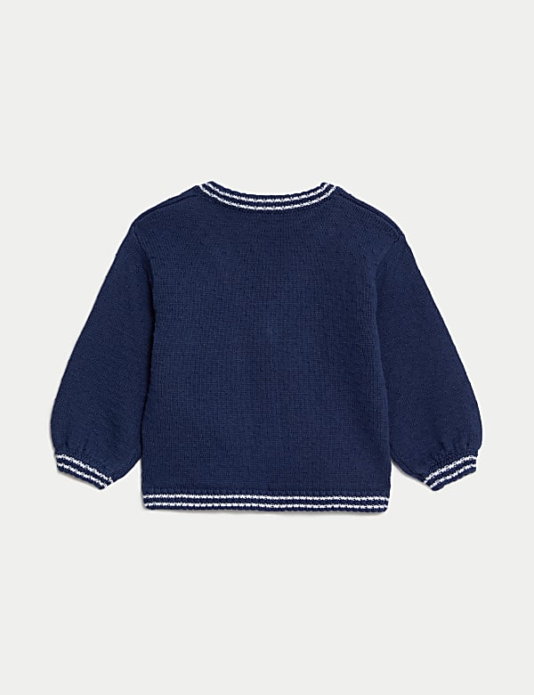 Pure Cotton Peter Rabbit&trade; Knitted Cardigan (0-3 Yrs) - RO