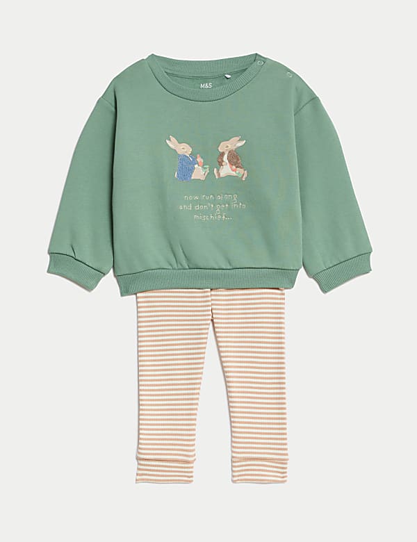 Ensemble 2&nbsp;pièces en coton à motif Peter Rabbit™ (jusqu’au 3&nbsp;ans) - CA