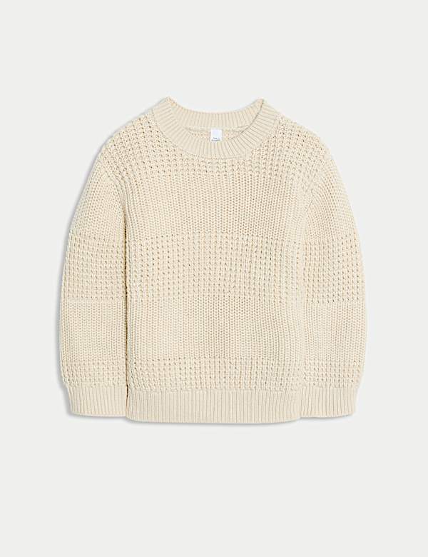 Pure Cotton Knitted Jumper (0-3 Yrs) - MX