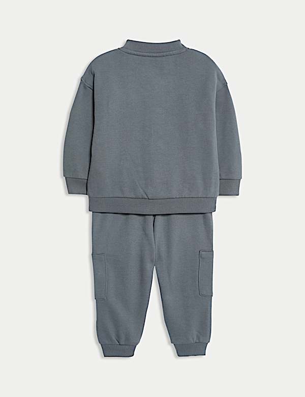 3pc Cotton Rich Bomber Jacket Outfit (0-6 Yrs) - VN