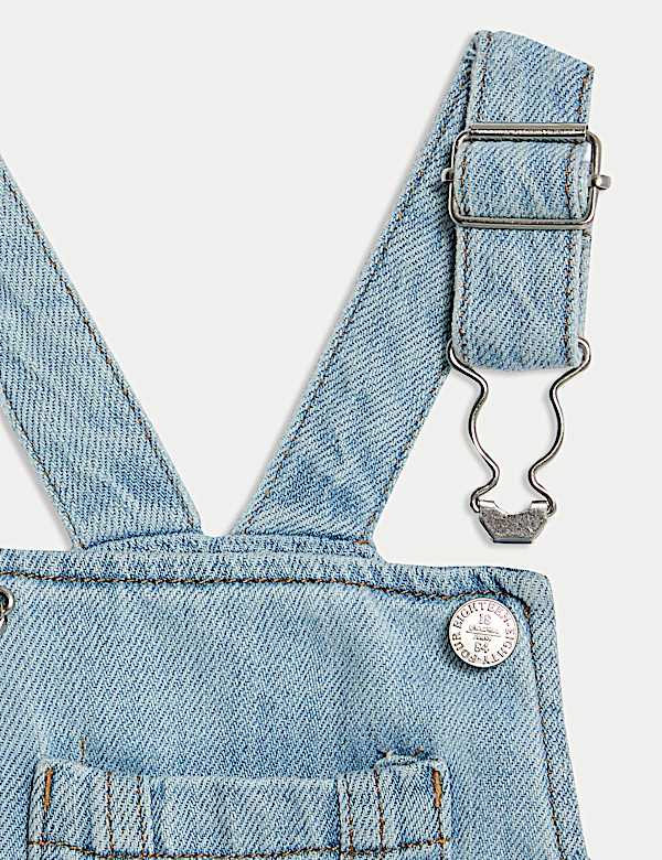 2pc Pure Cotton Denim Dungaree Outfit (0-3 Yrs)