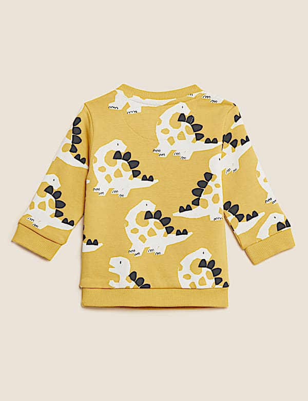 Cotton Rich Dinosaur Sweatshirt (0-3 Yrs)