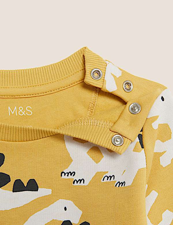 Cotton Rich Dinosaur Sweatshirt (0-3 Yrs)