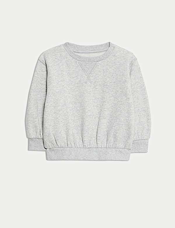 Ensemble 3 pièces avec sweat à rayures, pantalon de jogging veste sans manches imitation peau de mouton (jusqu’au 3 ans) - LU