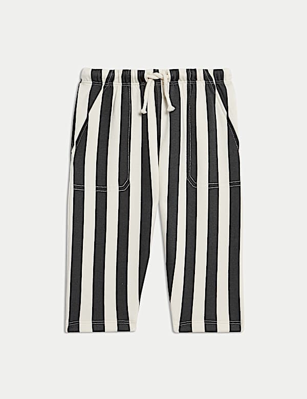 Ensemble 3 pièces avec sweat à rayures, pantalon de jogging veste sans manches imitation peau de mouton (jusqu’au 3 ans) - LU