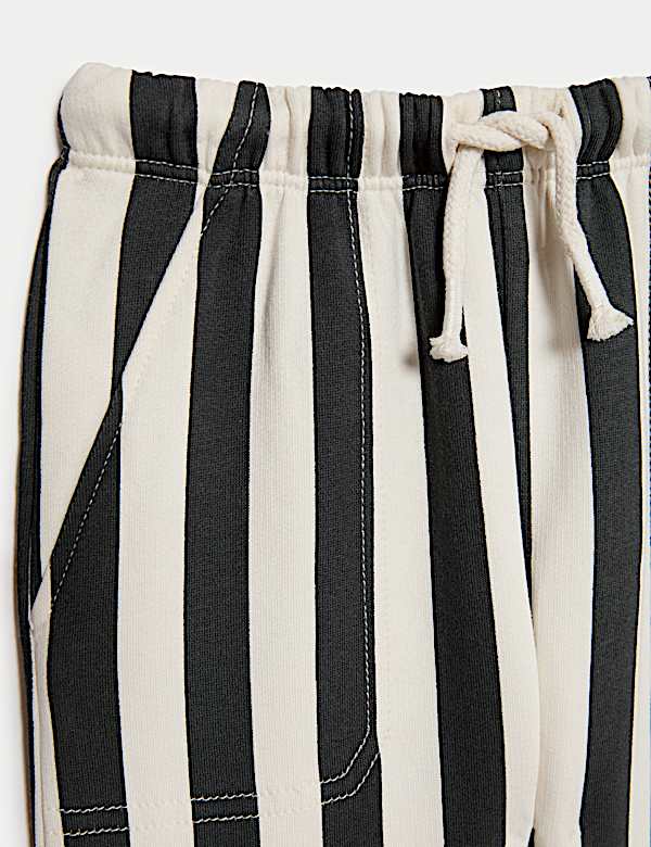 Ensemble 3 pièces avec sweat à rayures, pantalon de jogging veste sans manches imitation peau de mouton (jusqu’au 3 ans) - LU