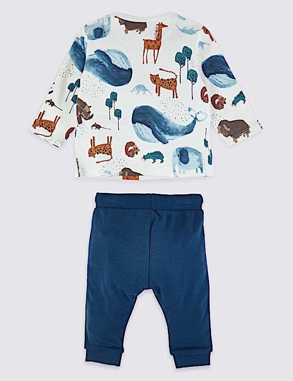 2 Piece Cotton Jersey Top & Bottom Outfit (7lbs-36 Mths)