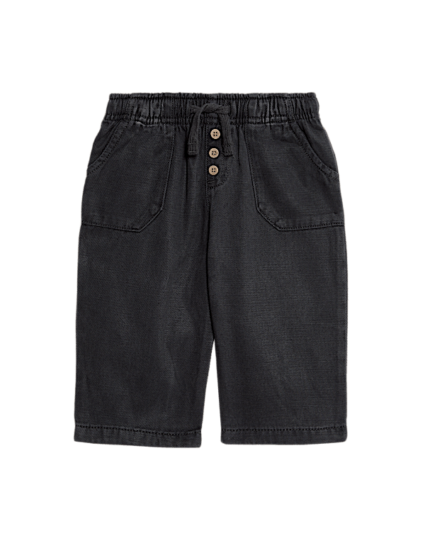Cotton Blend Plain Trousers (0-6 Yrs)