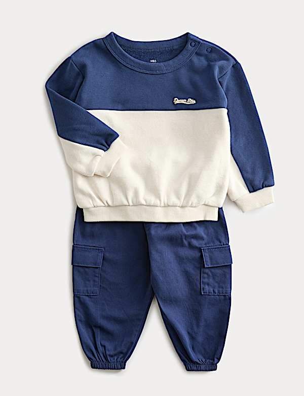 Sweatshirt & Cargos Outfit (0-6 Yrs) - CA