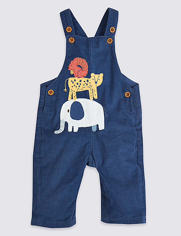 2pc Pure Cotton Dungarees Outfit (7lbs-36 Mths)