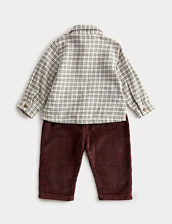 2pc Pure Cotton Checked Top & Bottom Outfit (0-6 Yrs) - UA