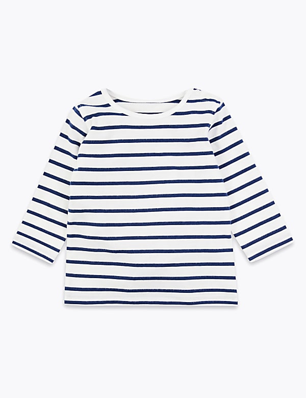 2 Pack Pure Cotton Whale Print Tops (7lbs-3 Yrs)