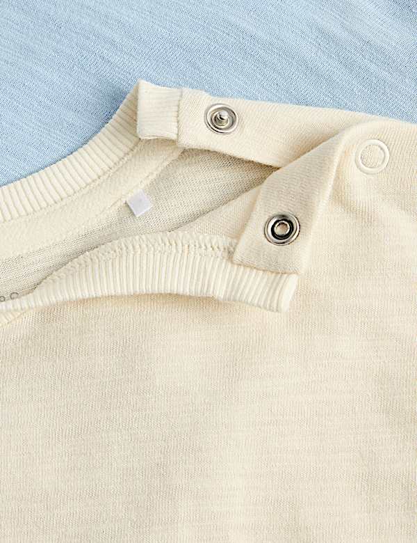 3 Pack Pure Cotton Seaside Animal Tops (0-5 Yrs)
