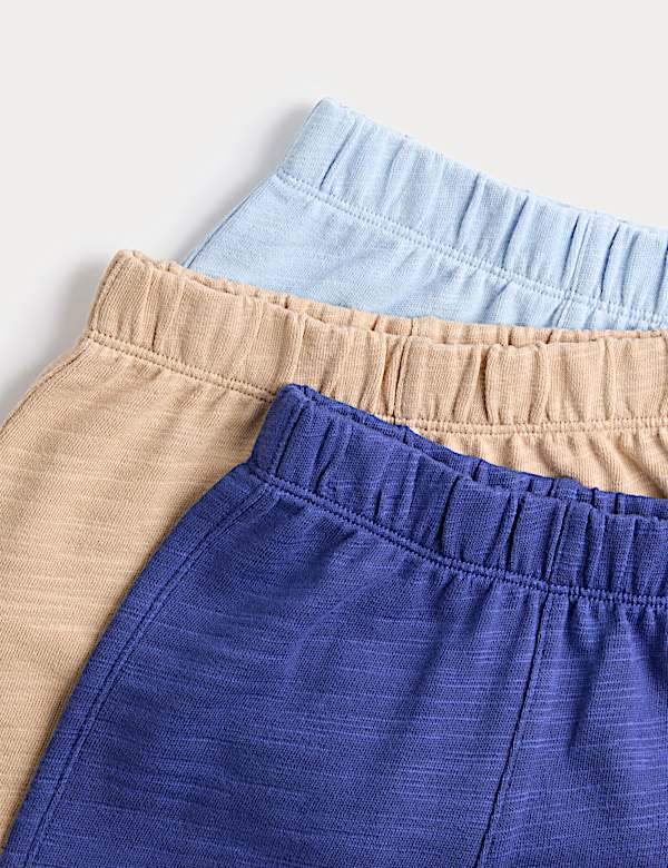 3 Pack Pure Cotton Shorts (0-5 Yrs) - SI