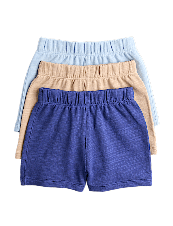 3 Pack Pure Cotton Shorts (0-5 Yrs)