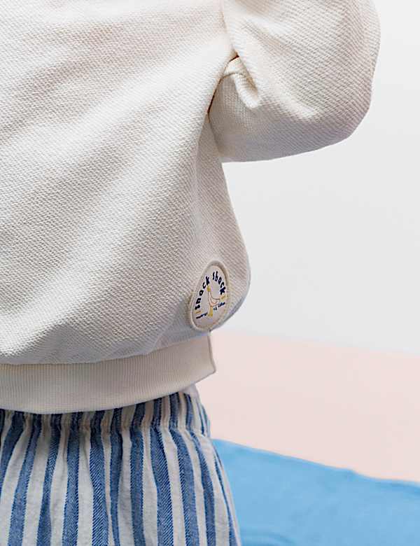 Ensemble 3 pi&egrave;ces sweat-shirt &agrave; motif mouette et pantalon &agrave; rayures (jusqu&rsquo;au 5 ans) - FR