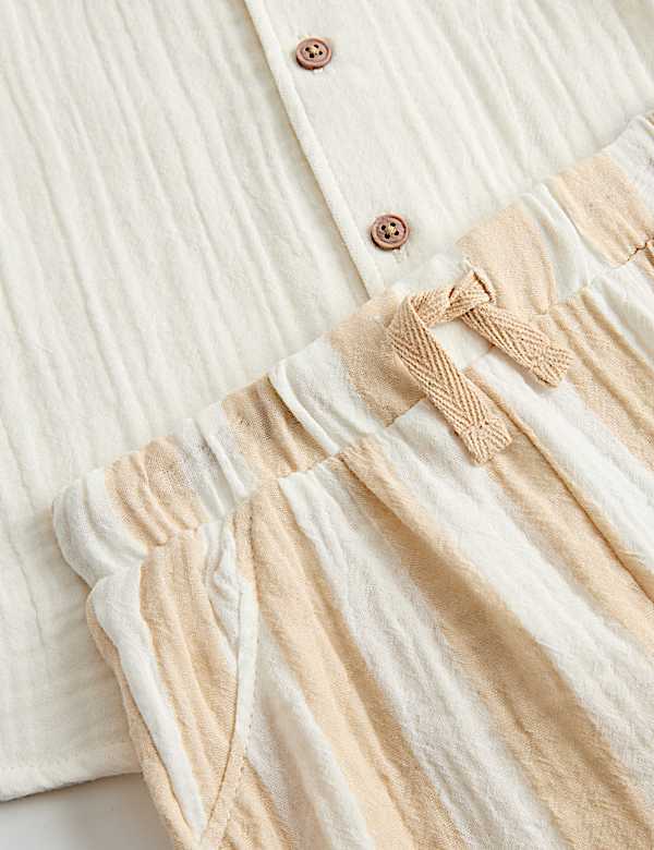 Dvoud&iacute;ln&yacute; outfit ko&scaron;ila a pruhovan&yacute;ch &scaron;ortak (0&ndash;5 lat) - CZ