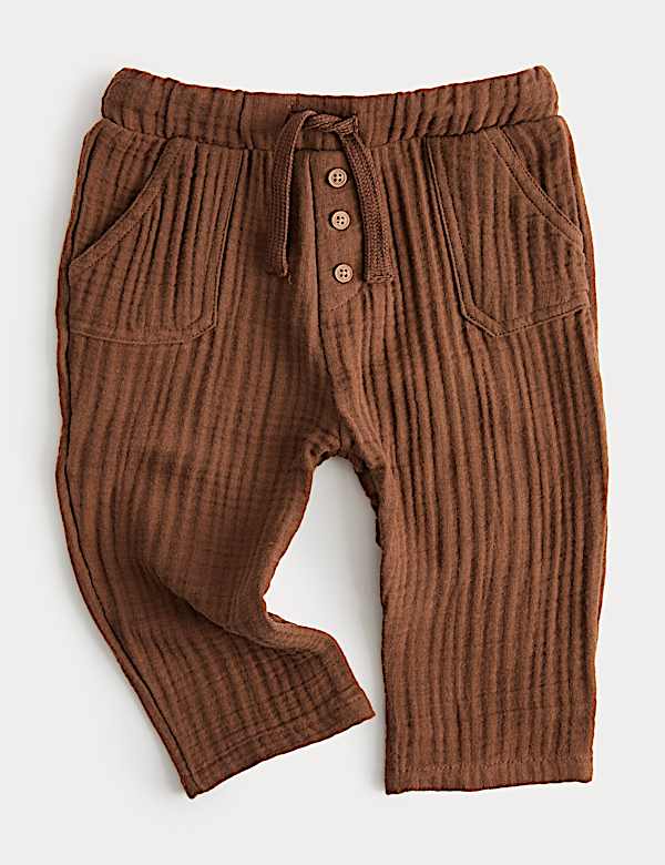 Pure Cotton Double Cloth Trousers (0-5 Yrs)