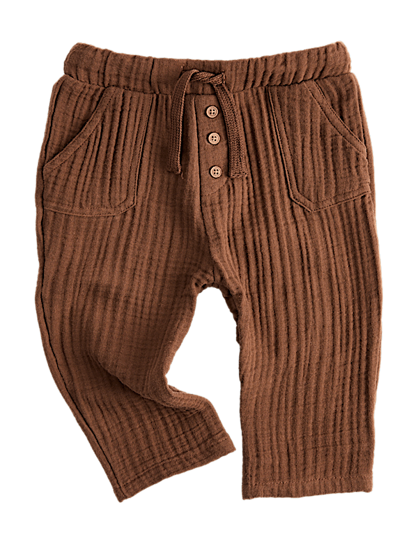 Pure Cotton Double Cloth Trousers (0-5 Yrs)