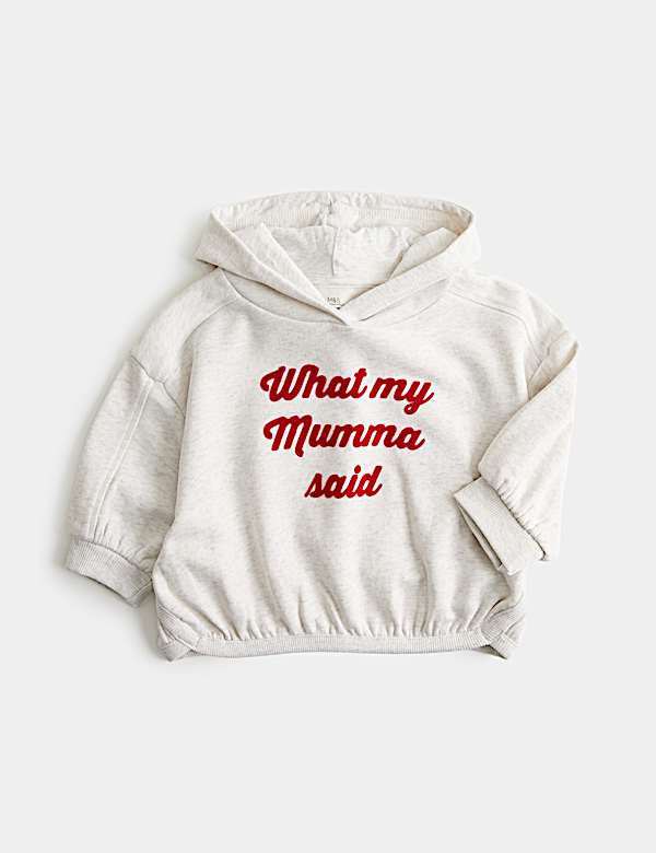 Cotton Rich 'What My Mumma Said' Hoodie (0-5 Yrs)
