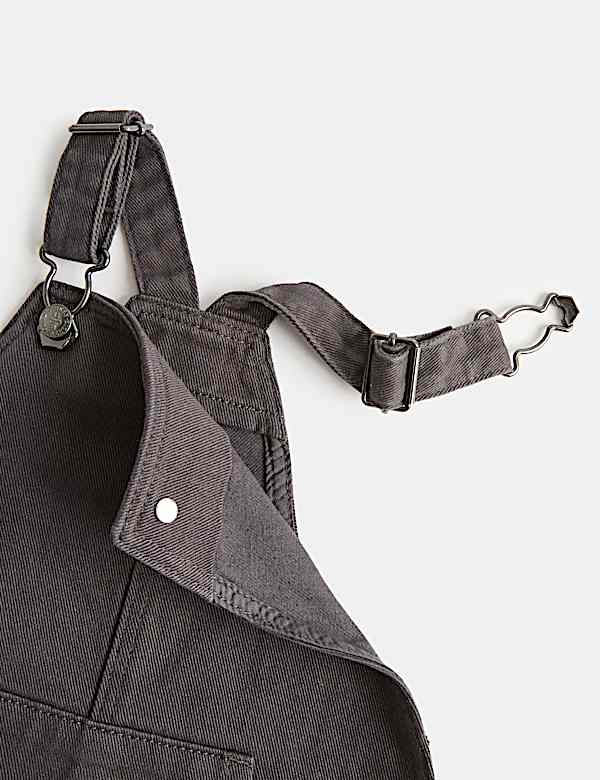 2 Piece Cotton Dungaree & Sweatshirt Outfit (0-3 Yrs) - LT