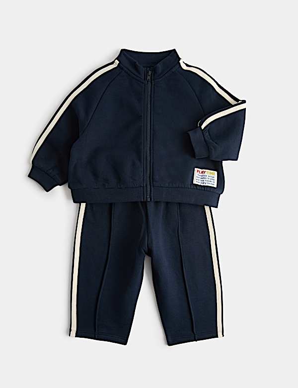2 Piece Cotton Rich Sporty Tracksuit (0-5 Yrs)