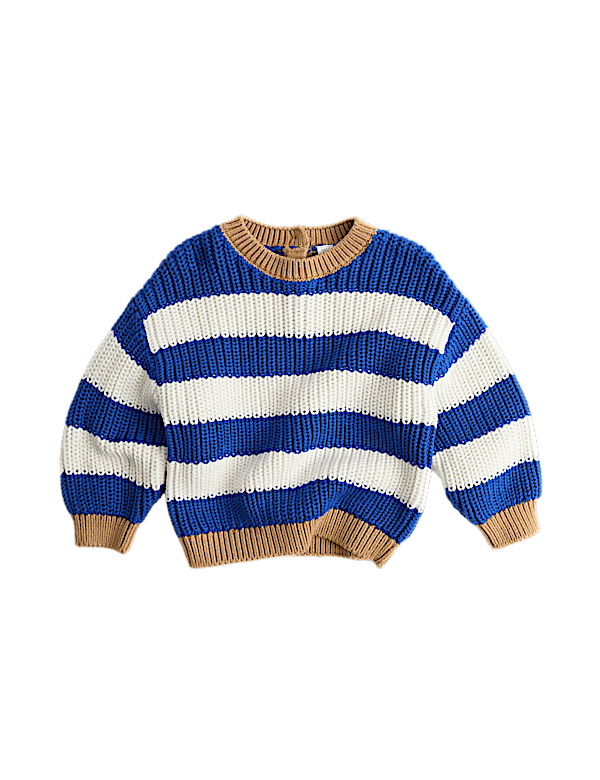 Pure Cotton Striped Jumper (0-5 Yrs)